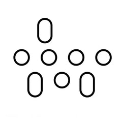 Yanng icon for Premium Silicone Grip showing textured sole traction dots layout.