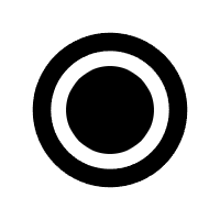 A minimalist concentric circles icon representing YG Socks' conceptual focus ring reminder designed to enhance mindful awareness during movement.