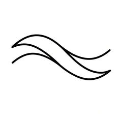 Yanng icon for Premium Combed Cotton featuring flowing lines representing soft fabric texture.