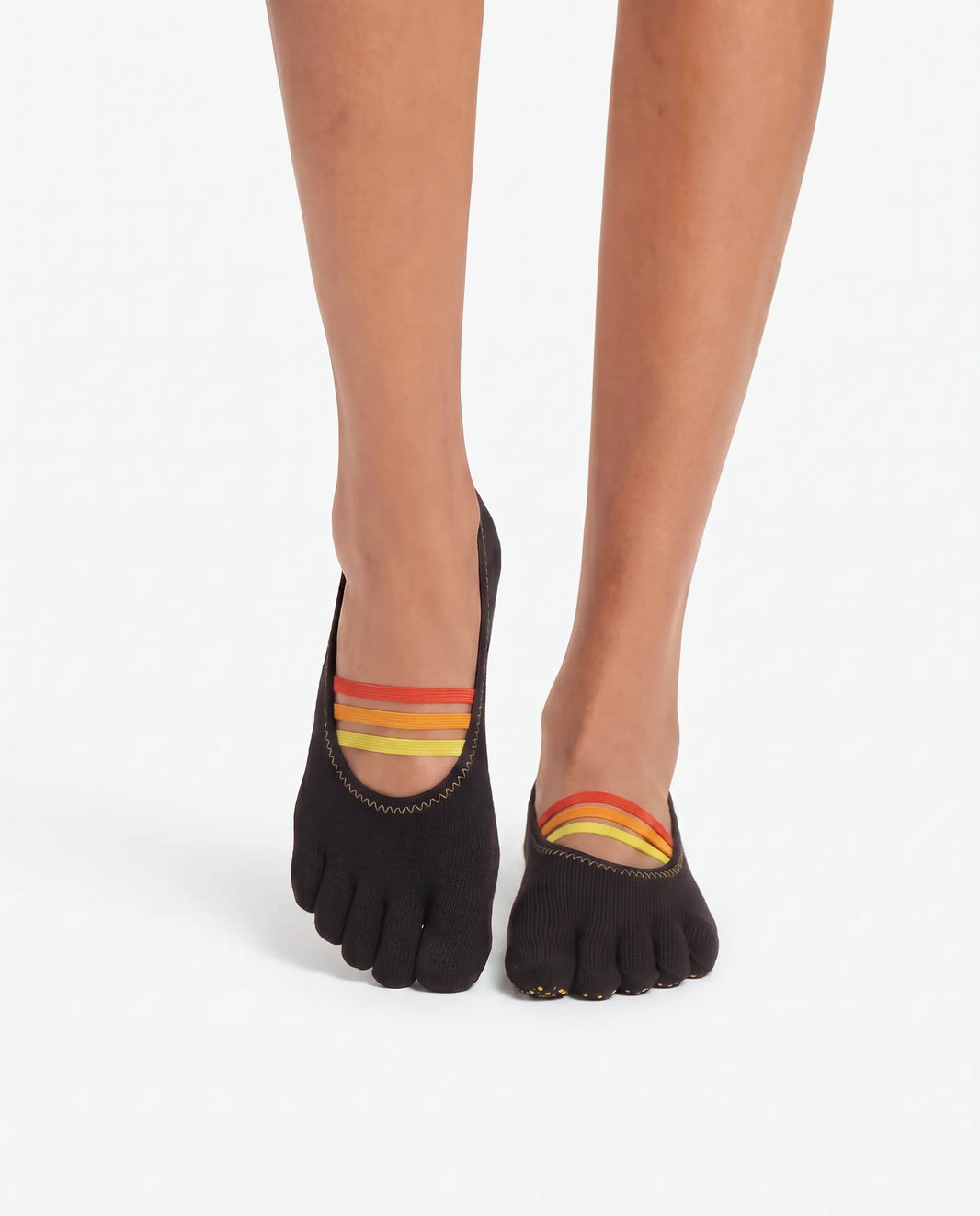 Full Toe Triple-Strap Low Rise Grip Socks