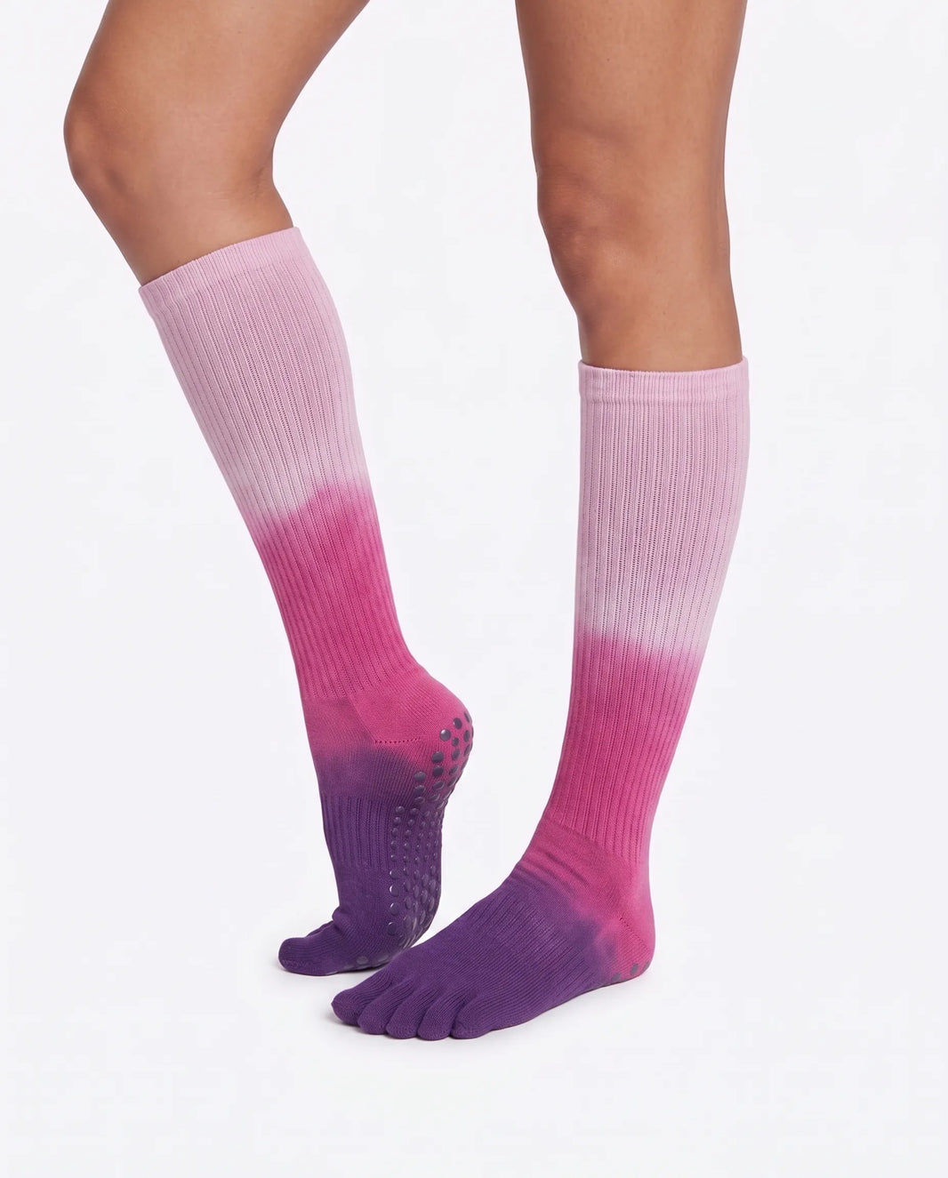Full Toe Gradient Knee High Grip Socks