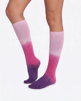 Full Toe Gradient Knee High Grip Socks