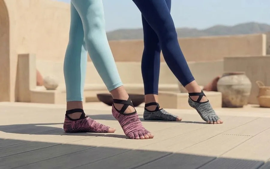Discover how Yanng designs strapped five-toe grip socks for studio and lifestyle wear.
